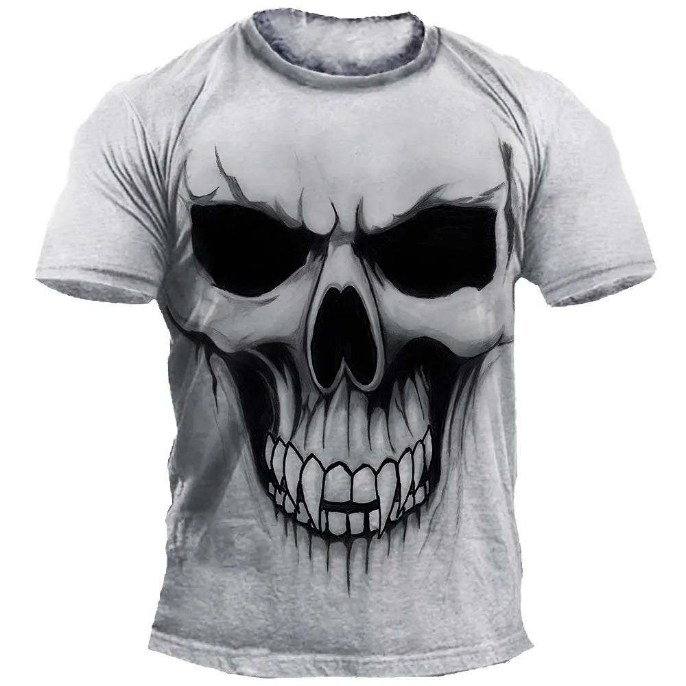 Spooky Skull Streetwear Tee