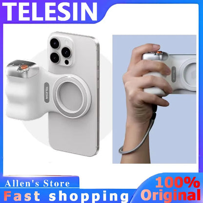 Magnetic Phone Grip with Remote