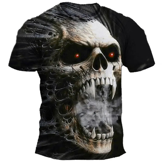 Spooky Skull Streetwear Tee
