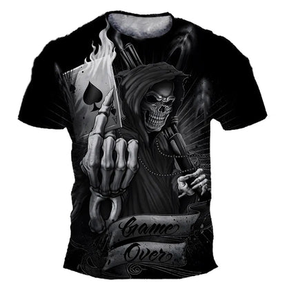 Spooky Skull Streetwear Tee